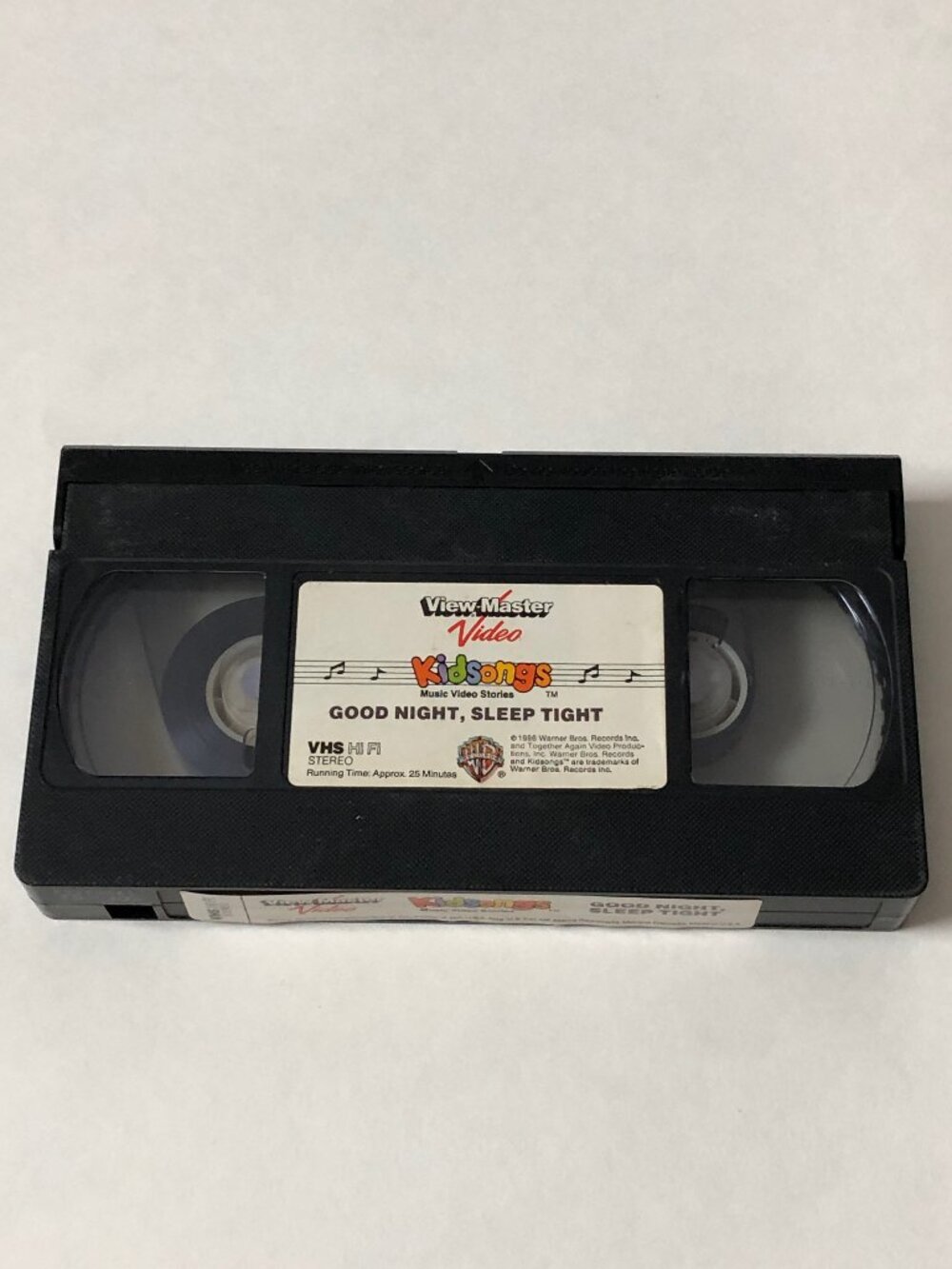 Kidsongs Good Night, Sleep Tight Vhs Tape 1986 View-Master Video Sing-a-long